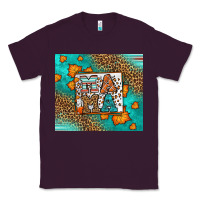 Plum Fall Autumn Leopard Serape Mama Classic Tee - LillyAllenDesigns