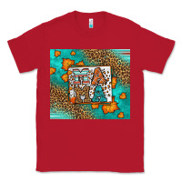Red Fall Autumn Leopard Serape Mama Classic Tee - LillyAllenDesigns