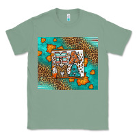 Sage Fall Autumn Leopard Serape Mama Classic Tee - LillyAllenDesigns
