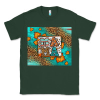 Sports Green Fall Autumn Leopard Serape Mama Classic Tee - LillyAllenDesigns