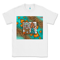 White Fall Autumn Leopard Serape Mama Classic Tee - LillyAllenDesigns