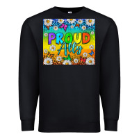 Black LGBTQ+ Proud Ally With Daisy Tumbler Premium Sweatshirt - BundleAndBundleShop