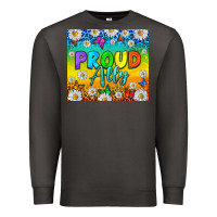 Smoke LGBTQ+ Proud Ally With Daisy Tumbler Premium Sweatshirt - BundleAndBundleShop
