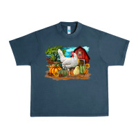 Midnight Navy Fall Chicken Urban Heavy Tee - LillyAllenDesigns