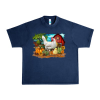 Navy Fall Chicken Urban Heavy Tee - LillyAllenDesigns