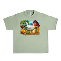 Oil Green Fall Chicken Urban Heavy Tee - LillyAllenDesigns
