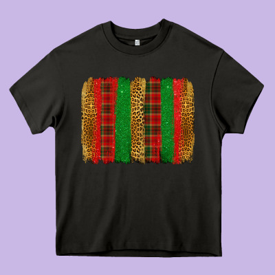 Christmas Brushstroke Heavy Core Tee Designed By Jasminsmagicworld