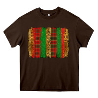 Chocolate Brown Christmas brushstroke Heavy Core Tee - Jasminsmagicworld