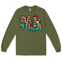 Army Green MX Mexico Long Sleeve Tee - RanaPortraitStore