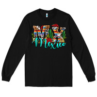 Black MX Mexico Long Sleeve Tee - RanaPortraitStore