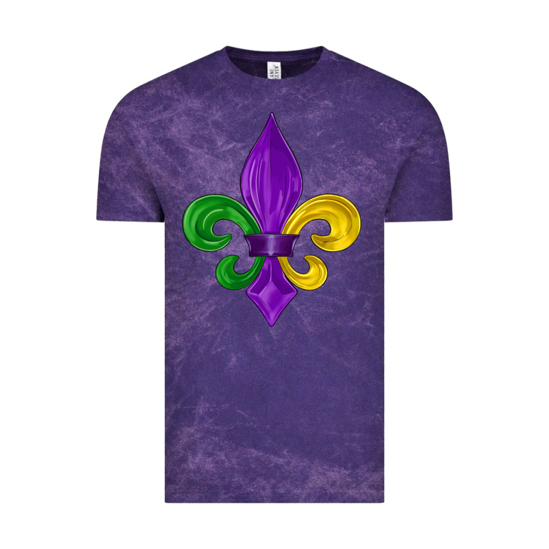 Mardi Gras Fleur De Lis Vintage Tee by LillyAllenDesigns | Teevron