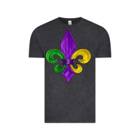 Vintage Black mardi gras fleur de lis Vintage Tee - LillyAllenDesigns