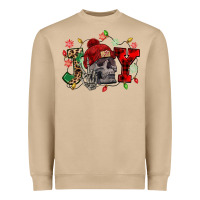 Mushroom Christmas Joy skeleton Heavyweight Sweatshirt - NancyCooperArtShop