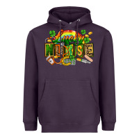 Plum lucky nurse Heavyweight Hoodie - FaDigitalArtStudio