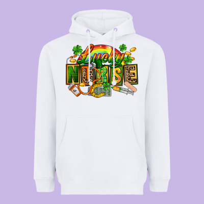 Lucky Nurse Heavyweight Hoodie Designed By Fadigitalartstudio