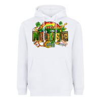 White lucky nurse Heavyweight Hoodie - FaDigitalArtStudio