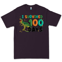 Plum i survived 100 days Premium Tee - MaliasSmallBusiness