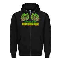 Black Shake Your Shamrocks St. Patrick's Day Zipper Hoodie - CowGirlArtShop