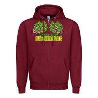 Burgundy Shake Your Shamrocks St. Patrick's Day Zipper Hoodie - CowGirlArtShop
