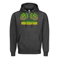 Charcoal Heather Shake Your Shamrocks St. Patrick's Day Zipper Hoodie - CowGirlArtShop