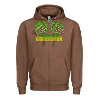Chestnut Shake Your Shamrocks St. Patrick's Day Zipper Hoodie - CowGirlArtShop