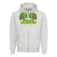 Dove Grey Shake Your Shamrocks St. Patrick's Day Zipper Hoodie - CowGirlArtShop