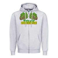 Heather Grey Shake Your Shamrocks St. Patrick's Day Zipper Hoodie - CowGirlArtShop