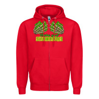Red Shake Your Shamrocks St. Patrick's Day Zipper Hoodie - CowGirlArtShop