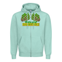 Seafoam Shake Your Shamrocks St. Patrick's Day Zipper Hoodie - CowGirlArtShop