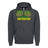 Smoke Shake Your Shamrocks St. Patrick's Day Zipper Hoodie - CowGirlArtShop