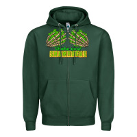 Sports Green Shake Your Shamrocks St. Patrick's Day Zipper Hoodie - CowGirlArtShop