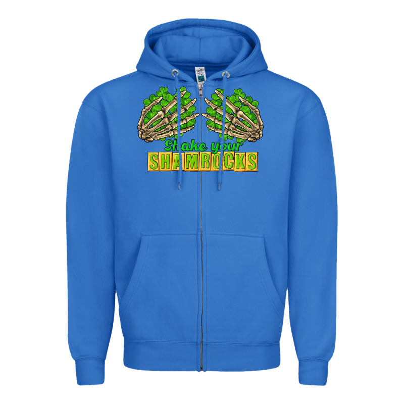 Shake Your Shamrocks St. Patrick's Day Zipper Hoodie by CowGirlArtShop | Teevron