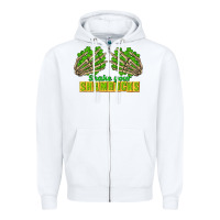 White Shake Your Shamrocks St. Patrick's Day Zipper Hoodie - CowGirlArtShop