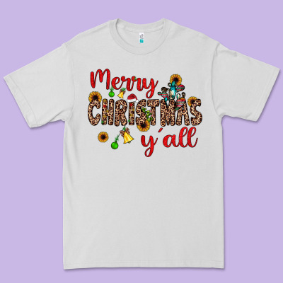 Merry Christmas Y'all Premium Tee Designed By Jahusdesignshop