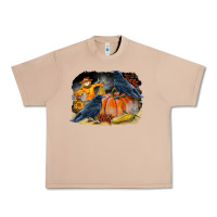 Burro Fall Background With Crow Urban Heavy Tee - LillyAllenDesigns