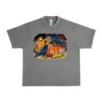 Tornado Fall Background With Crow Urban Heavy Tee - LillyAllenDesigns
