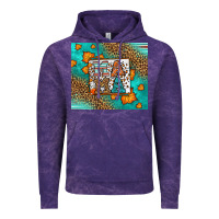 Cloud Purple Fall Autumn Leopard Serape Mama Vintage Hoodie - LillyAllenDesigns