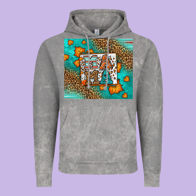 Fall Autumn Leopard Serape Mama Vintage Hoodie Designed By Lillyallendesigns