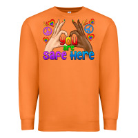 Carrot LGBTQ+ You Are Safe Here Premium Sweatshirt - BundleAndBundleShop