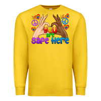 Lemon LGBTQ+ You Are Safe Here Premium Sweatshirt - BundleAndBundleShop
