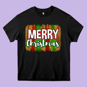 Merry Christmas Brushstroke Heavy Core Tee Designed By Jasminsmagicworld