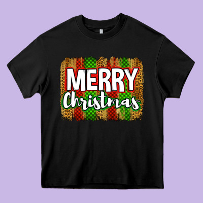 Merry Christmas Brushstroke Heavy Core Tee Designed By Jasminsmagicworld