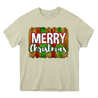 Mossy merry christmas brushstroke Heavy Core Tee - Jasminsmagicworld