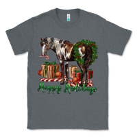 Charcoal Heather happy holidays mustang horse Classic Tee - LillyAllenDesigns
