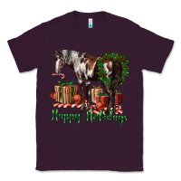 Plum happy holidays mustang horse Classic Tee - LillyAllenDesigns