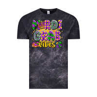 Cloud Black mardi gras vibes Vintage Tee - LillyAllenDesigns