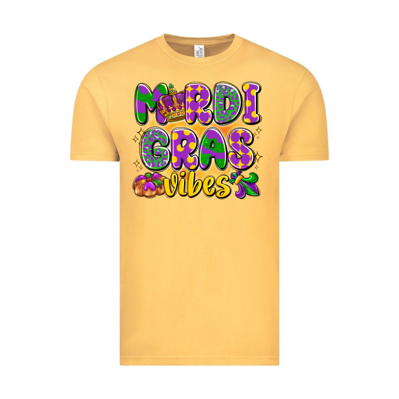 Mardi Gras Vibes Vintage Tee by LillyAllenDesigns | Teevron