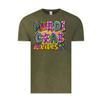 Vintage Olive mardi gras vibes Vintage Tee - LillyAllenDesigns