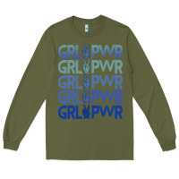 Army Green Girl Power Peace Long Sleeve Tee - Bettercallsaul