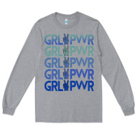 Heather Grey Girl Power Peace Long Sleeve Tee - Bettercallsaul